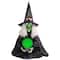 26" Lighted Fortune Telling Witch Halloween Decoration